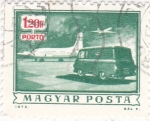 Stamps Hungary -  Transporte aéreo y Terrestre