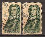 Stamps Spain -  Exploradores y colonizadores de América(Blas de Lezo). 