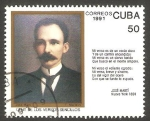 Stamps Cuba -   3154 - Centº de los versos sencillos, José Martí