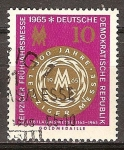 Stamps Germany -  Leipzig Feria de Primavera 1965-DDR.