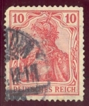 Stamps : Europe : Germany :  1905-1911 Leyenda - Ybert:84