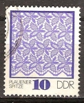 Stamps Germany -  Plauen patrones de encaje-DDR.