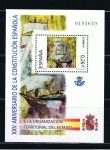 Stamps Spain -  Edifil  4044 SH  XXV aniver. de la Constitución Española.  