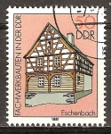 Sellos de Europa - Alemania -  Casas de entramado.Casa, Eschenbach-DDR.