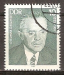 Stamps Germany -  Las personalidades socialistas.Ottomar Geschke (1882-1957)DDR.