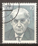 Stamps Germany -  Las personalidades socialistas.Herbert Warnke (1902-1975)DDR.