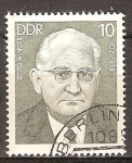 Stamps Germany -  Las personalidades socialistas.Otto Winzer (1902-1975)DDR.