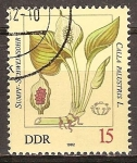 Sellos de Europa - Alemania -   Las plantas venenosas (Marsh oreja de cerdo, Calla palustris L.)DDR.