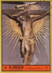 Stamps United Arab Emirates -  Innocenzo da Viterbo: Crucifix