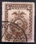 Stamps : America : Mexico :  EMBLEMA DE LA SOCIEDAD GEOGRAFICA Y ESTADISTICA DE MEXICO.