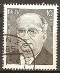 Stamps Germany -  Las personalidades socialistas. Friedrich Ebert(1894-1979)DDR.