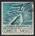 Stamps Mexico -  II Conferencia Interamericana de Agricultura.