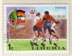 Stamps : Africa : Liberia :  14 Mundial futbol Munich-74