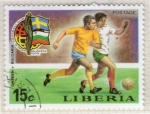 Stamps Liberia -  18 Mundial futbol Munich-74