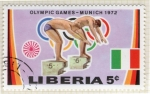 Stamps Liberia -  21 JJ.OO. Munich-72