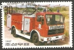 Stamps North Korea -  Vehículo de bomberos