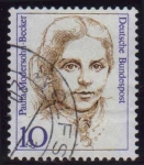 Stamps : Europe : Germany :  1988 Mujeres de la Historia Alemana. Paula Modersohn-Becher - Ybert:1191