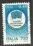 Sellos de Europa - Italia -  Ecu