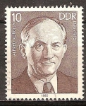 Stamps Germany -  Las personalidades socialistas.Alfred Kurella (1882-1957)DDR.