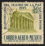 Stamps : America : Mexico :  Reconstrucción del Teatro de la Paz (Teatro de la Paz), San Luis Potosí.