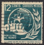 Stamps : America : Mexico :  Alegoría por la paz del mundo.