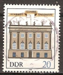 Stamps Germany -  175 años de la Universidad Humboldt de Berlín-DDR.