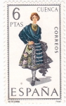 Stamps Spain -  CUENCA -Trajes típicos españoles (U)