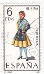 Stamps Spain -  HUELVA -Trajes típicos españoles (U)