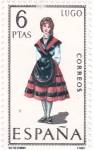 Stamps Spain -  LUGO -Trajes típicos españoles (U)