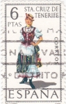 Stamps Spain -  SANTA CRUZ DE TENERIFE -Trajes típicos españoles (U)