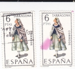 Stamps Spain -  TARRAGONA -Trajes típicos españoles (U)