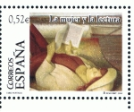 Stamps Spain -  Edifil  4060 B  La mujer y la lectura.  