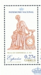 Stamps Spain -  Edifil  4071 A   Patrimonio Nacional. Relojes.  