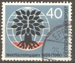 Stamps Germany -  EMBLEMA.  AÑO  MUNDIAL  DE  LOS  REFUGIADOS