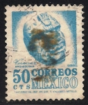 Stamps Mexico -  Cabeza tallada, Veracruz