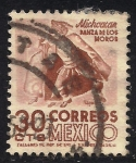 Stamps : America : Mexico :  DANZA DE LOS MOROS, MICHOACAN.