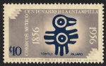 Stamps : America : Mexico :  CENTENARIO DEL SELLO, MEXICO :PAJARO.