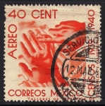Sellos de America - M�xico -  Censo Nacional 1939-1940: Censo a dedo y fabrica.