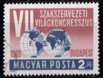 Stamps : Europe : Hungary :  VII Congreso Federación Sindical Mundial
