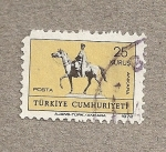 Stamps Turkey -  Jinete