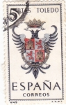 Stamps Spain -  TOLEDO - Escudos de las capitales de provincia españolas (U)