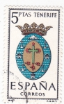 Stamps Spain -  TENERIFE - Escudos de las capitales de provincia españolas (U)
