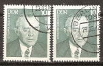 Stamps Germany -  Las personalidades socialistas.Ottomar Geschke (1882-1957)DDR.