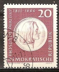 Stamps Germany -  150a Aniv nacimiento de Liszt (compositor)DDR.