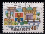 Stamps Hungary -  Villas de la gran curva del Danubio