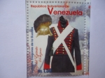Stamps Venezuela -  Día del Ejército,24 de Junio- Uniforme Dragones de la Guardia (5/6)