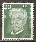 Sellos de Europa - Alemania -  Aniversario de nacimiento del Dr. Albert Schweitzer (1875-1965) DDR.