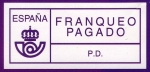 Stamps Spain -  Franqueo Pagado - P.D.