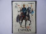 Stamps Spain -  Ed: 2424 (Nº37)- Uniformes Militares- Lancero de Caballería 1883