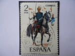 Sellos de Europa - Espa�a -  Ed: 2424 (Nº37)- Uniformes Militares- Lancero de Caballería 1883